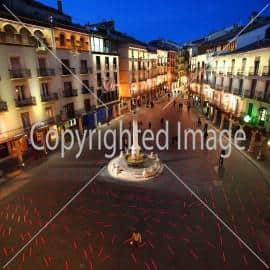 luces en la plaza del Torico. Foto Antonio Garcia. 25-11-10