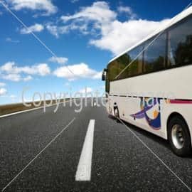 Bus traveling