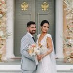 La moderna boda mediterránea de Sofía y Jorge